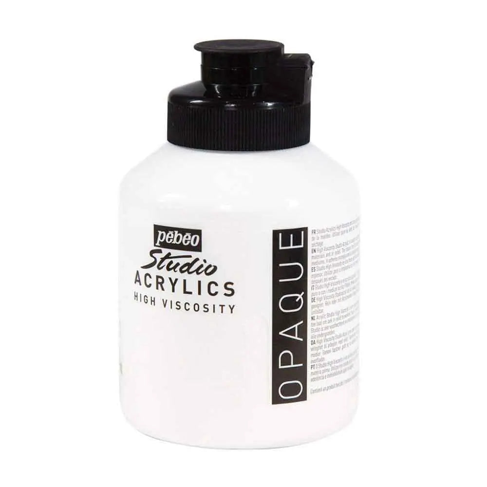 Pebeo Studio Iridescent Acrylic Paints / Colours High Viscosity 500ml (Loose) Pebeo